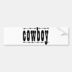 Cowboy Bumper Sticker