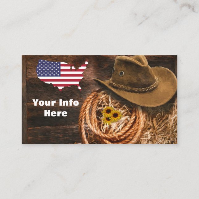 Cowboy Business Card (Front)