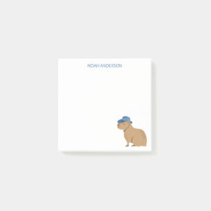 Cowboy capybara animal kids stationery paper post-it notes