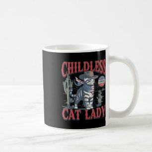 Cowboy Cat Childless Cat Lady 2024 Coffee Mug