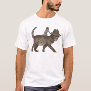 Cowboy Cat Meowdy cat and mouse crazy Shirt