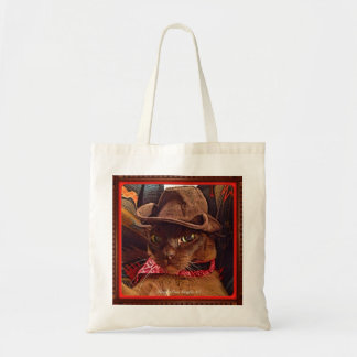 Cowboy Cat, pose 4, colour Tote Bag