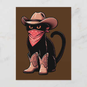 Cowboy Cat Postcard