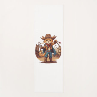 Cowboy Cat Yoga Mat
