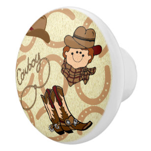 Cowboy Ceramic Knob