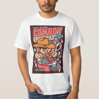 Cowboy Cereal Pop Art Parody T-Shirt