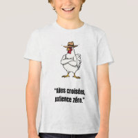 Cowboy Chicken Attitude – Funny Cartoon Tee