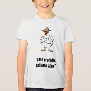 Cowboy Chicken Attitude – Funny Cartoon Tee