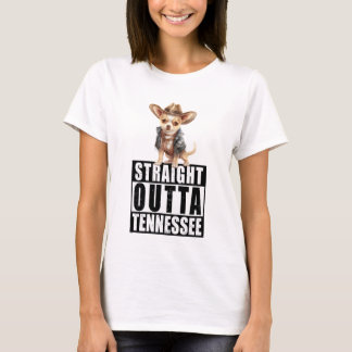 Cowboy Chihuahua Straight Outta Tennessee T-Shirt