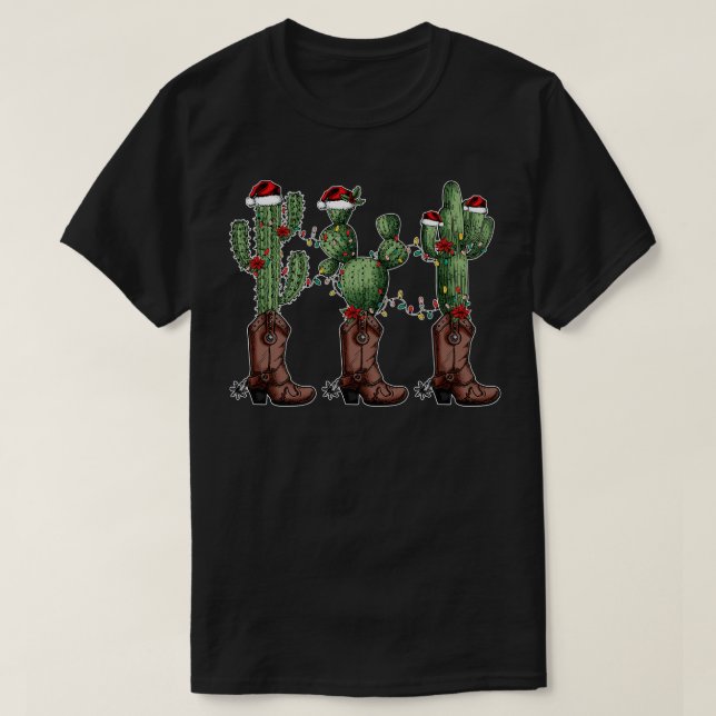 Cowboy Christmas 4 T-Shirt (Design Front)