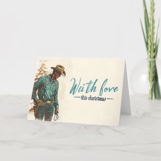 Cowboy Christmas Charm Holiday Card