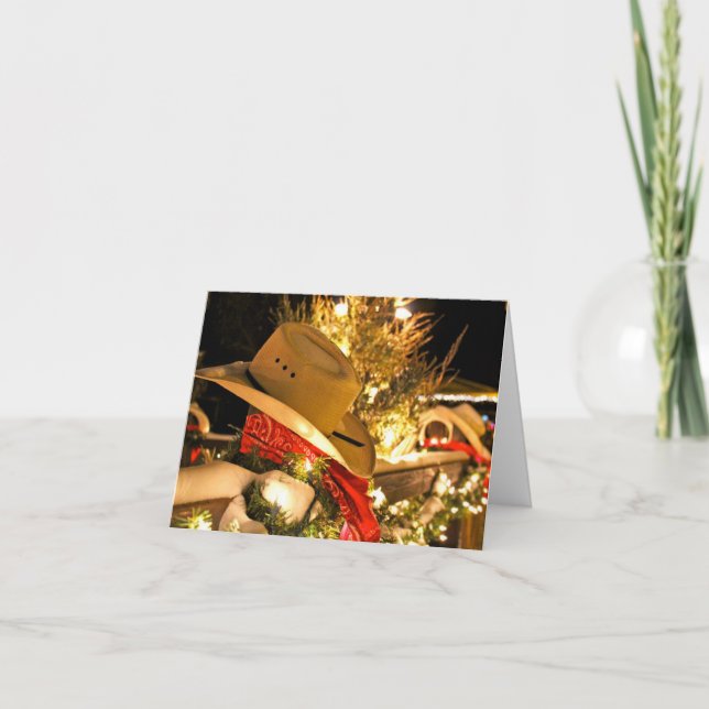 Cowboy Christmas Holiday Card (Front)