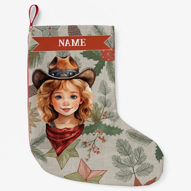 Cowboy Christmas Stocking (Front)