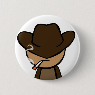 Cowboy Close-up 6 Cm Round Badge