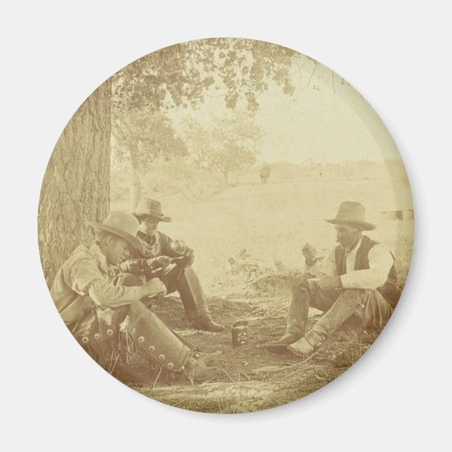 cowboy coffee magnet (Front)