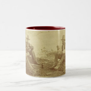 cowboy coffee Two-Tone coffee mug