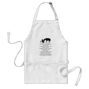Cowboy Commandments Standard Apron