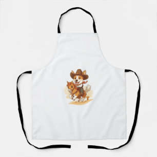 Cowboy Corgi � Western Rodeo Dog Apron