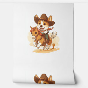 Cowboy Corgi – Western Rodeo Dog Wallpaper