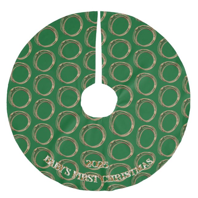 Cowboy Country Lariat Brushed Polyester Tree Skirt (Front)