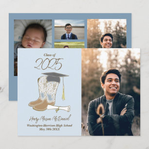 Cowboy Country Photo Graduation Announcement