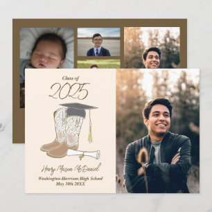 Cowboy Country Photo Graduation Announcement