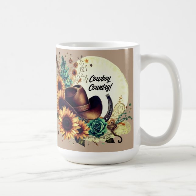 Cowboy Country Rustic Western Mug (Right)