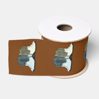 Cowboy Couple Two Pair of Boots Country Western Grosgrain Ribbon