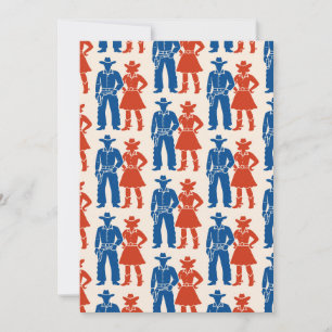 Cowboy & Cowgirl Americana Invitation