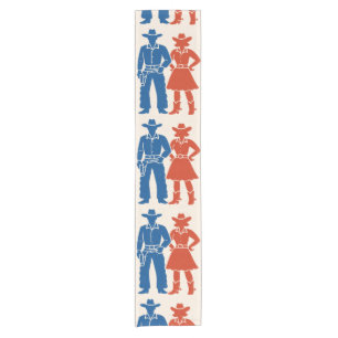 Cowboy & Cowgirl Americana Short Table Runner