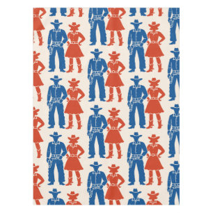Cowboy & Cowgirl Americana Tablecloth