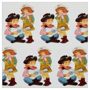 Cowboy Cowgirl Fabric