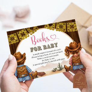 Cowboy Cowgirl Gender Reveal Enclosure Card