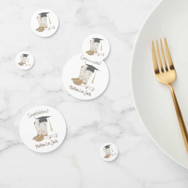 Cowboy Cowgirl Graduation Country Western Party Confetti (Group)