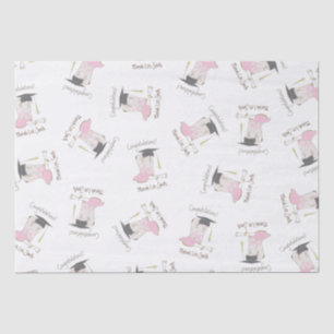 Cowboy Cowgirl Graduation Country Western Party Tissue Paper