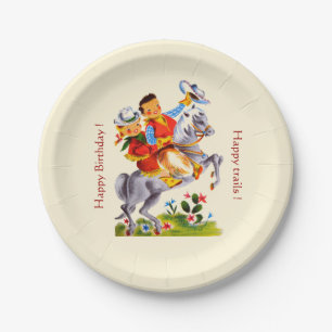 Cowboy Cowgirl Party Paper Plate