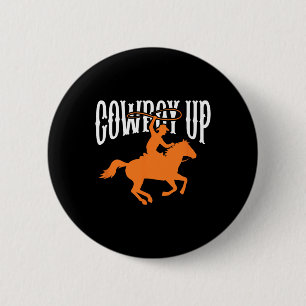 Cowboy Cowgirl Rodeo Western Southern Cowboy 6 Cm Round Badge
