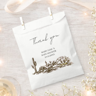 Cowboy Cowgirl Vintage Western Baby Shower Favour Bags