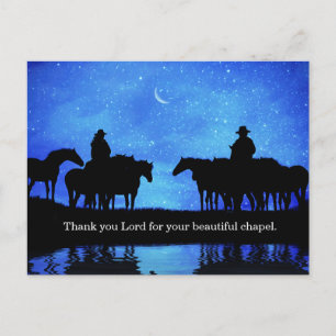 Cowboy Cowgirl Wranglers and Horses Holiday