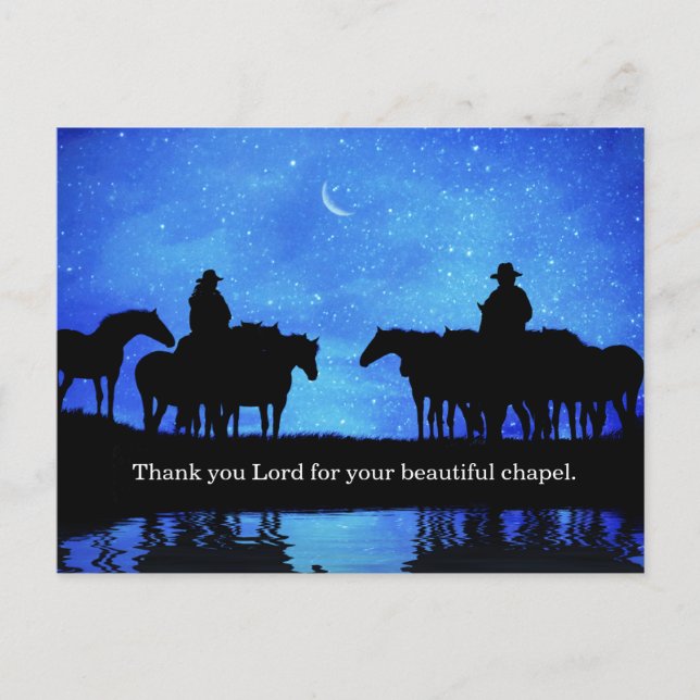 Cowboy Cowgirl Wranglers and Horses Holiday (Front)