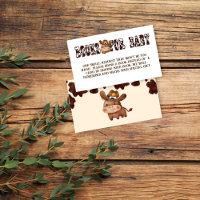 Cowboy cute baby horse western book request