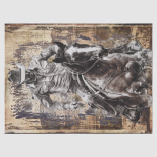 Cowboy Decoupage Tissue Paper