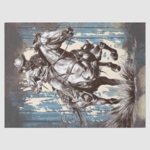 Cowboy Decoupage Tissue Paper
