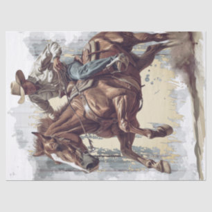 Cowboy Decoupage Tissue Paper