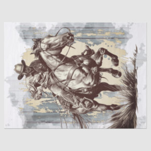 Cowboy Decoupage Tissue Paper