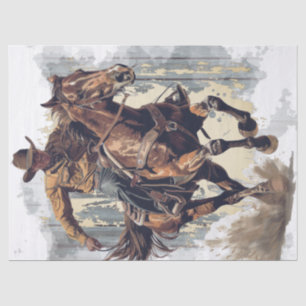 Cowboy Decoupage Tissue Paper