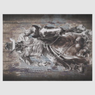 Cowboy Decoupage Tissue Paper