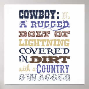 Cowboy Definition Poster