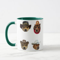 Cowboy Dogs Funny Meme Set for Dog and Meme Lovers