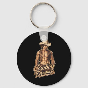 Cowboy Dreams Sticker Key Ring